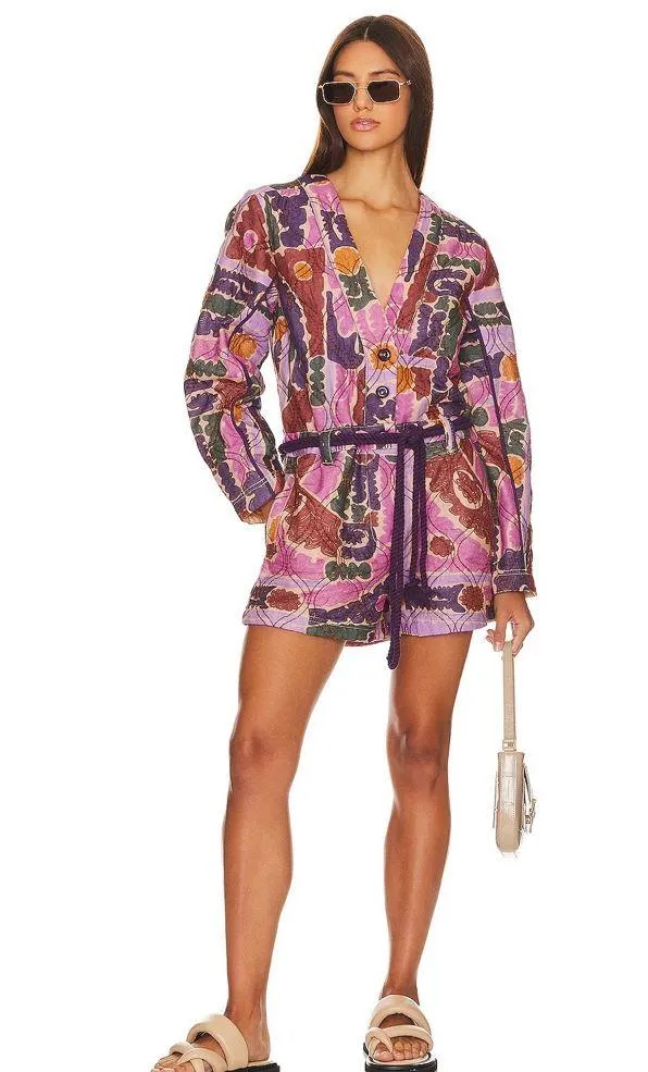 Free people Atlas Quilted One-Piece romper