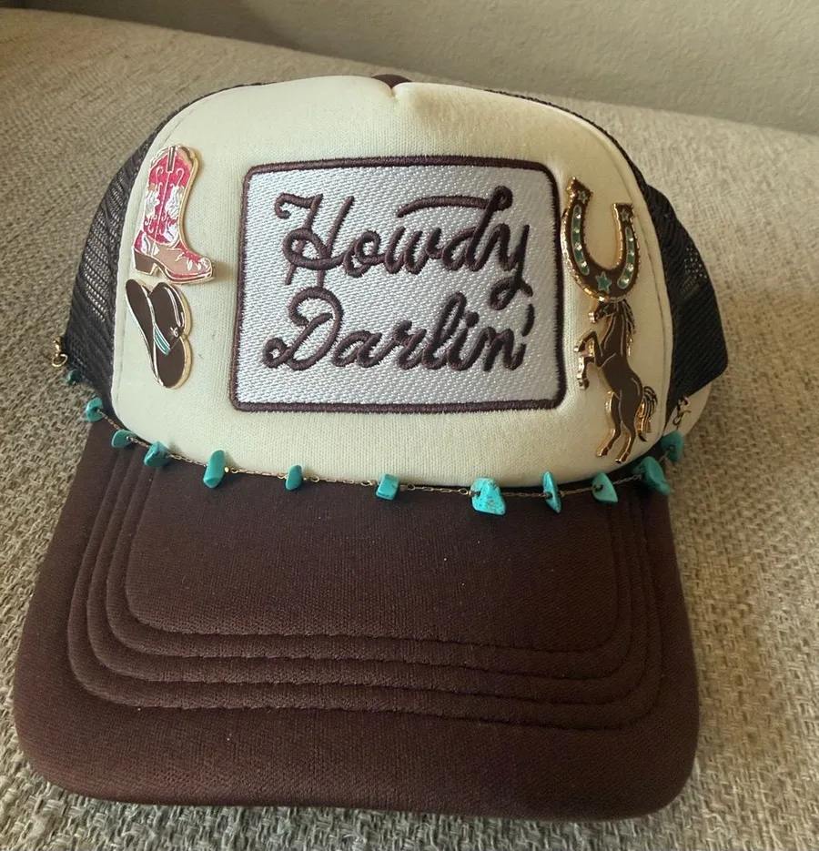 Howdy Darlin' Embellished Trucker Hat