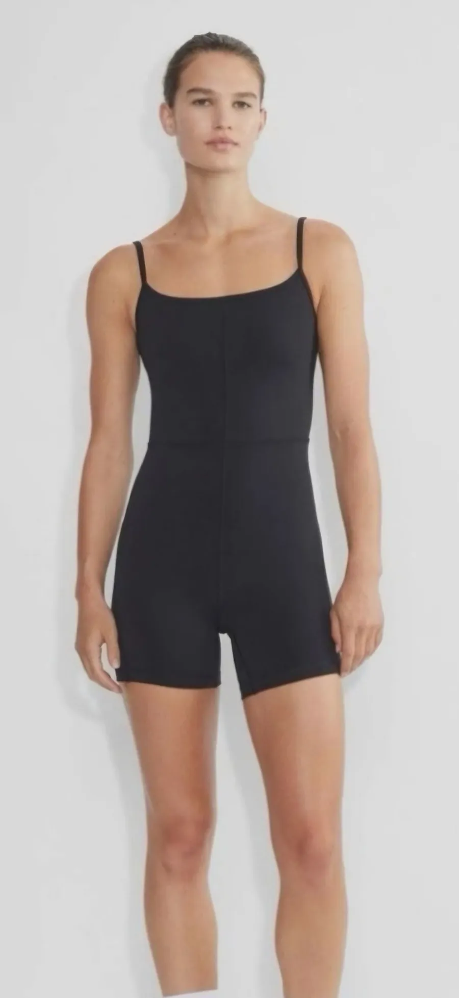 O Wilfred Free Black Seamless Stretch Romper Medium