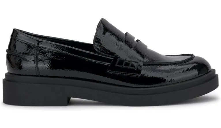 Jessica Simpson Xuris Penny Loafers – Women's Size 9 – Black Patent – New in Box
