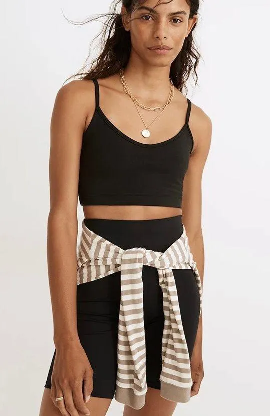 NWT MWL Knit Cami Bralette Black