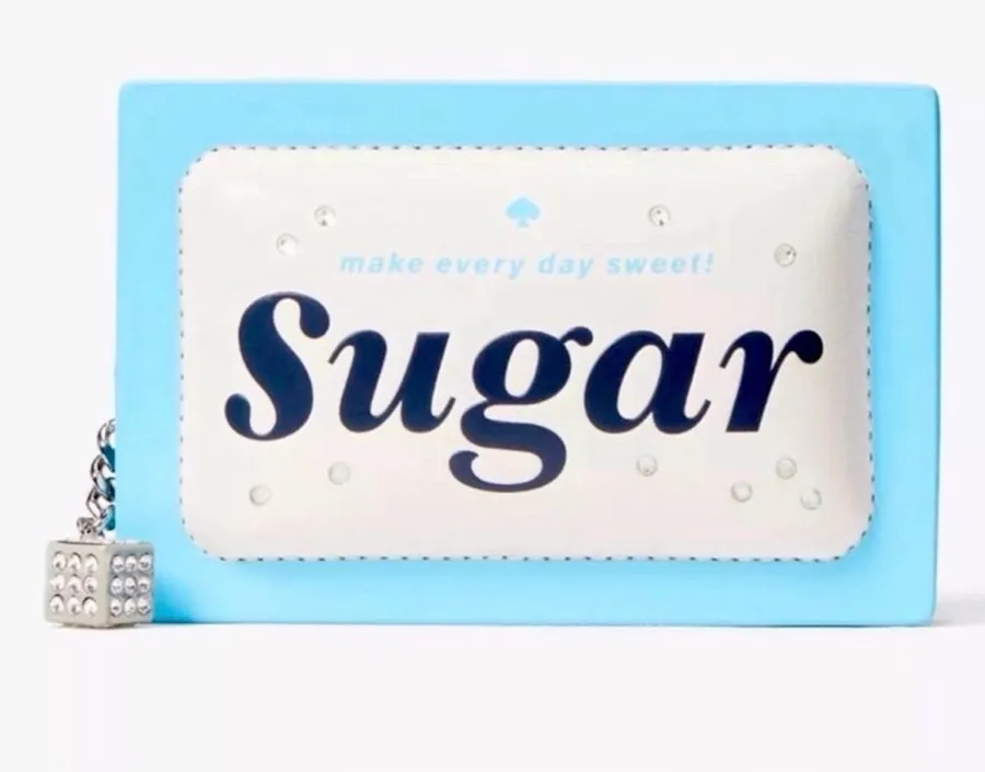 KATE SPADE COFFEE BREAK 3D SUGAR PACKET SMALL CARD HOLDER