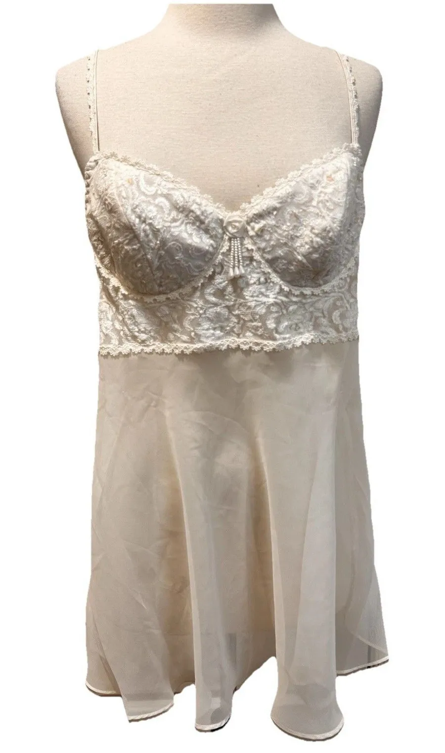 Cinema Etoile Babydoll Lingerie Slip Dress Med Lace Coquette Fairy Sexy Fairy
