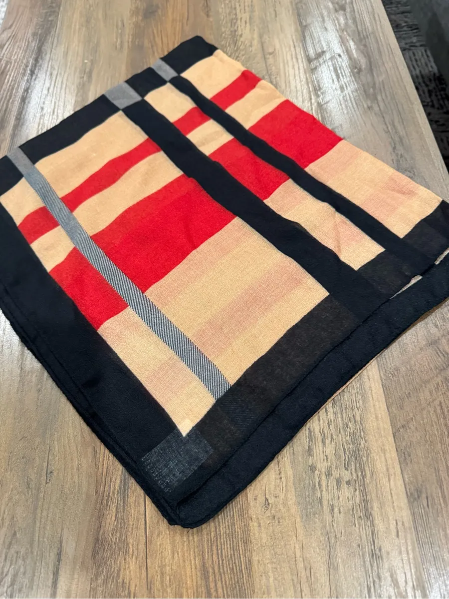 Classic Striped Accent Scarf