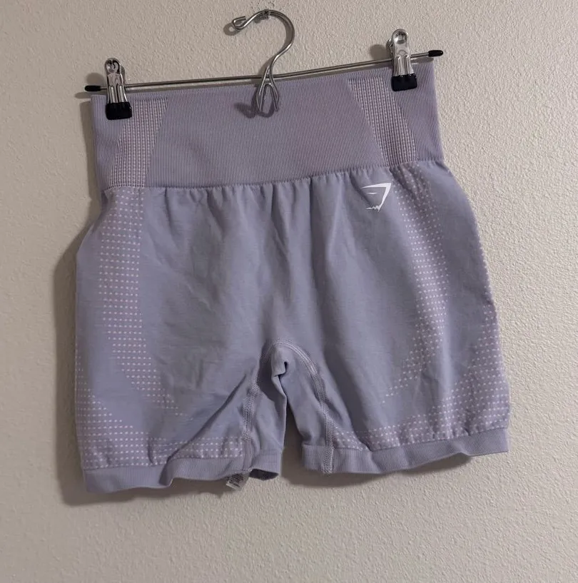 Gymshark High-Rise Bike Shorts in Light Lavender