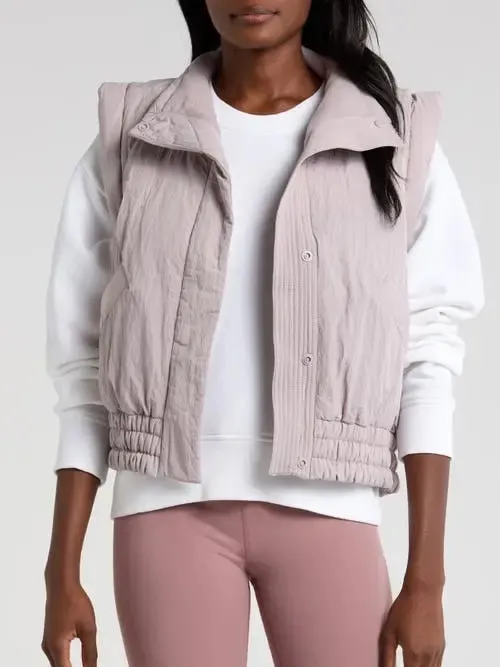 Free People FP Movement Scrunch Time Puffer Vest Size Small