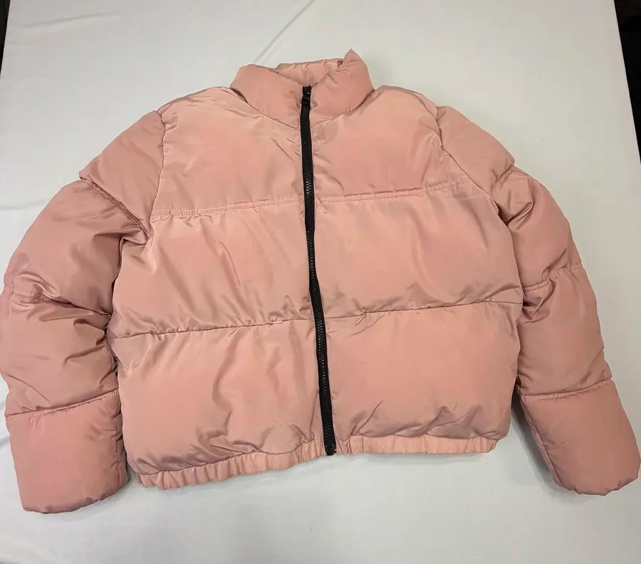 H&M Divided Pink Cropped Puffer Jacket