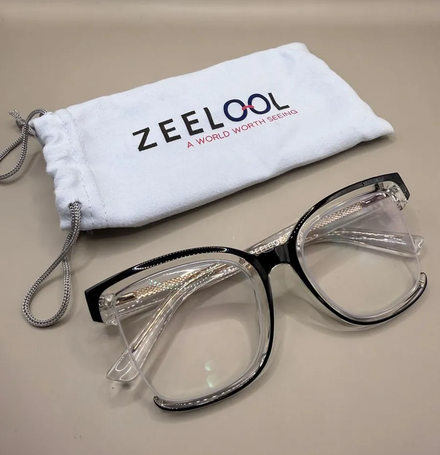 Zeelool Clear and Black Cat