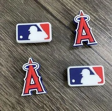 Los Angeles Angels Baseball Team Charm For Crocs Shoe Charms - 4 Pieces