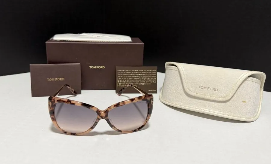Tom Ford Reveka Women's Tortoiseshell Frame Sunglasses with Gradient Lenses
