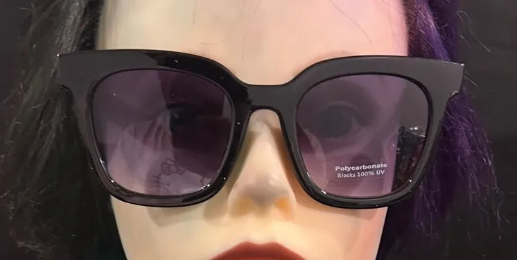 Women's Oversized Black Square Sunglasses
