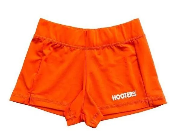 🔃Hooters Logo Orange Waitress Uniform Shorts