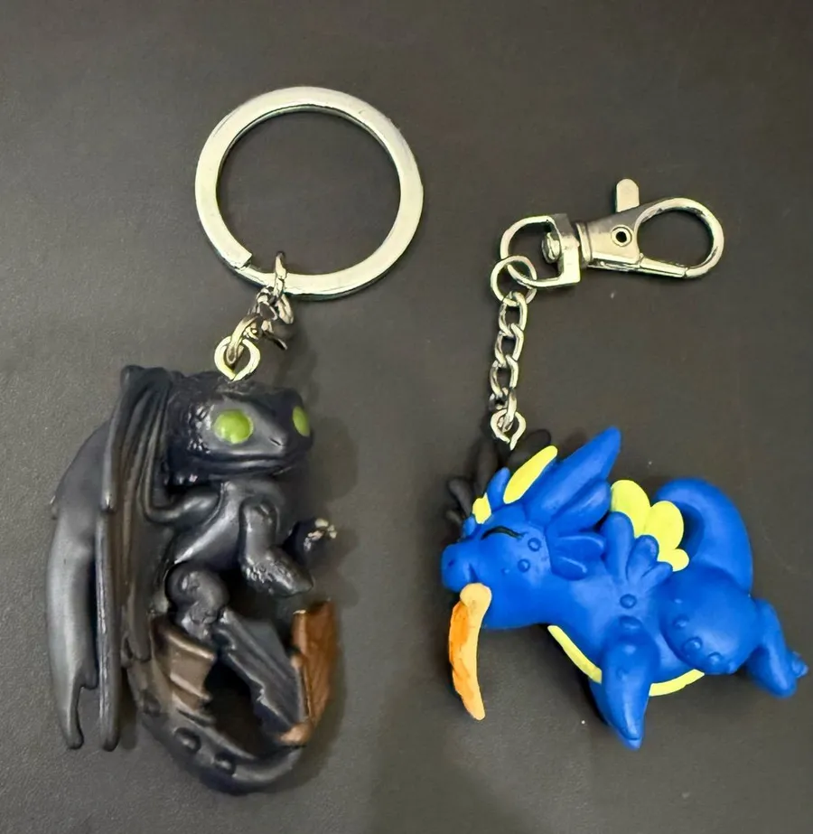 Funko Pocket Pop Dragon & Dragon and Beasties Dragon Keychains Blue