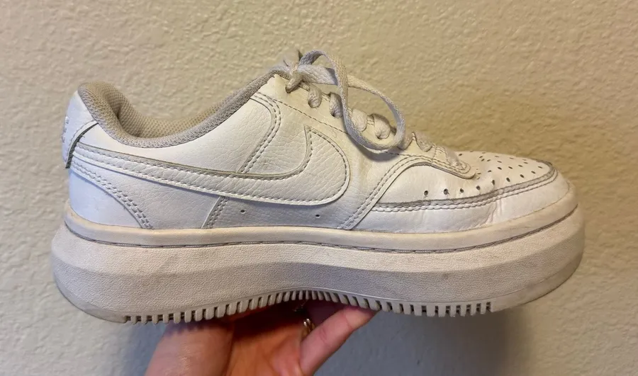 Nike Court Vision Alta Platform Sneakers White Women’s Size 7
