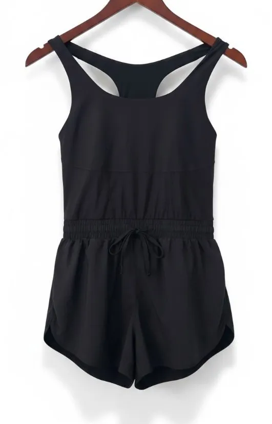Fabletics Black Active Romper – L