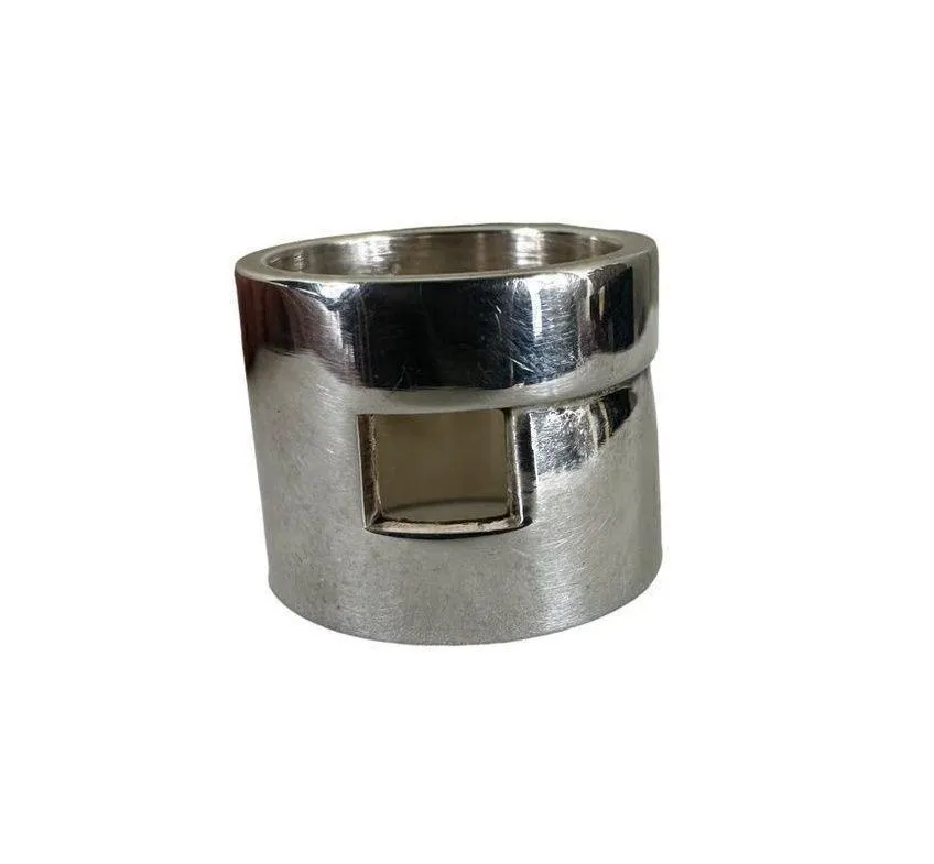 Gucci G Logo Sterling Silver Ring W/ Certificate of Authenticity Size 5.5