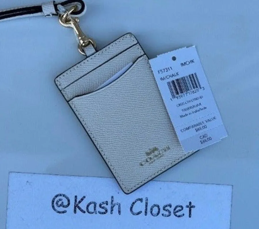 Coach Chalk Lanyard ID Holder