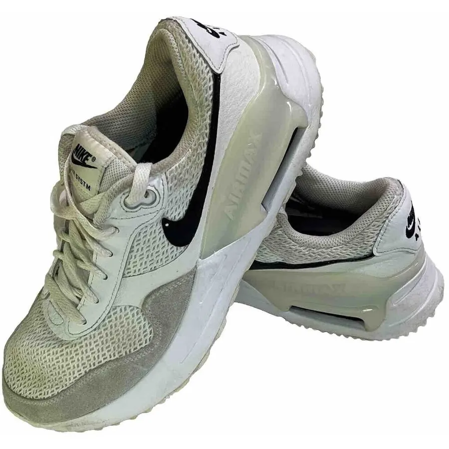Nike Air Max Air Systm White Black Gray Sneakers Streetwear Kicks Womens Size 9