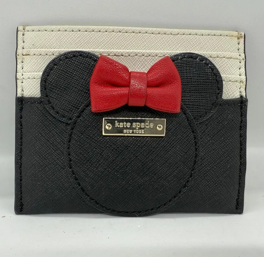 Kate Spade Disney Minnie Mouse Card Holder - Black & Red