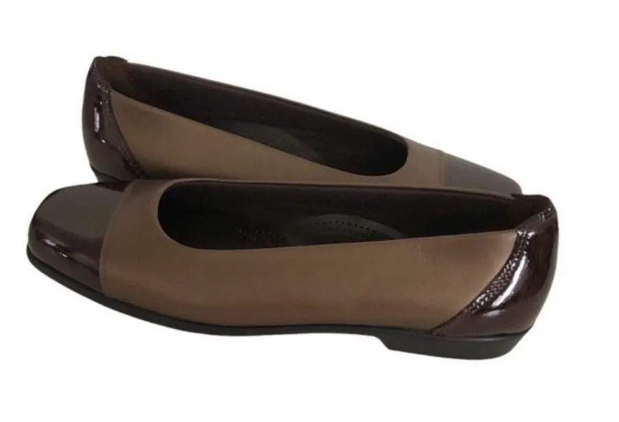 SAS Coco Slip On Loafer Pump Bronze Low Heel Womens Size 9.5 N