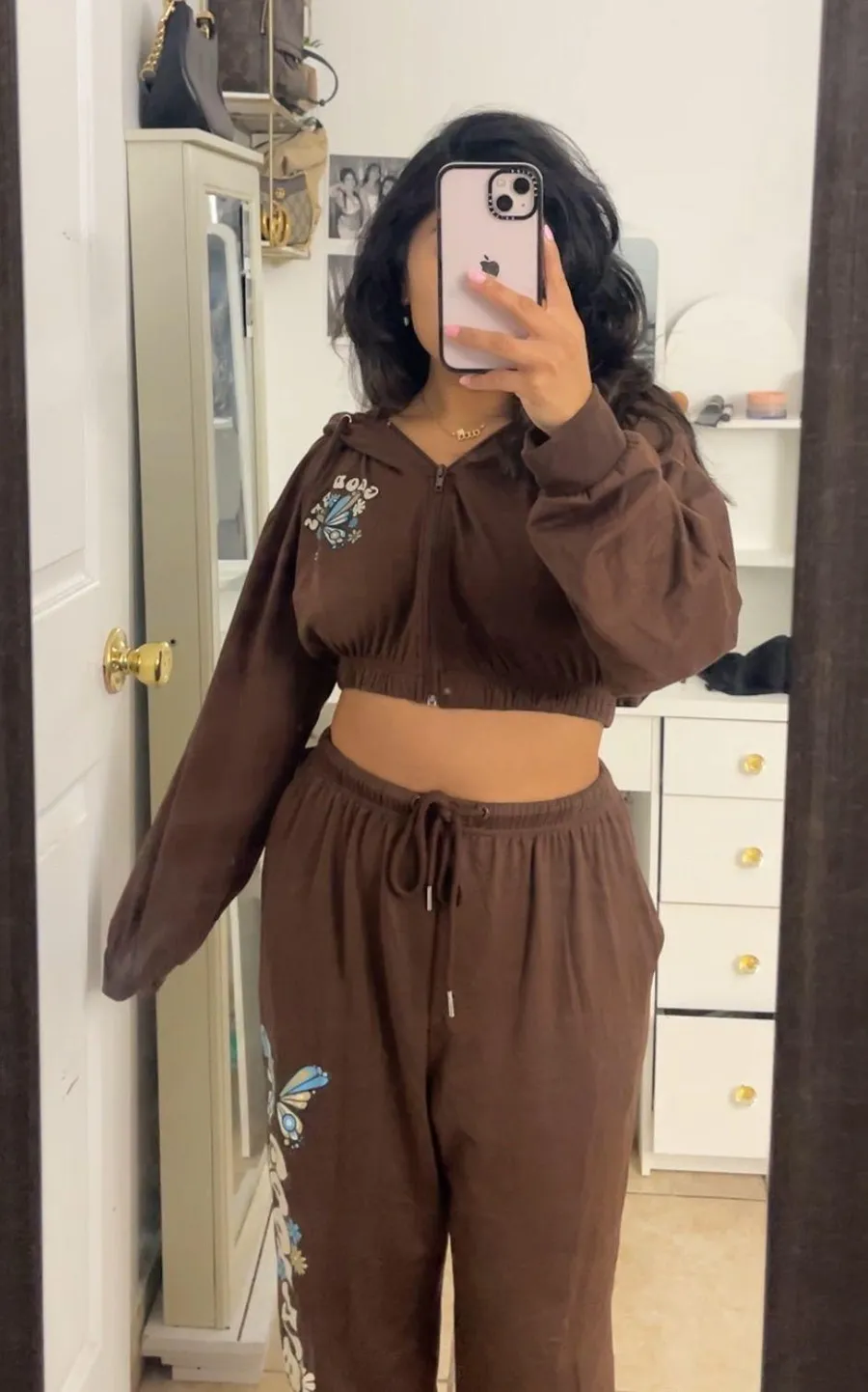 Brown Two Piece Set