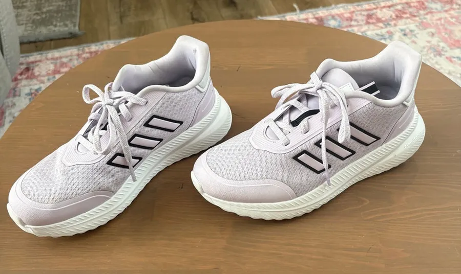 Women's Adidas Cloudfoam Purple White Athletic Shoes Size 5