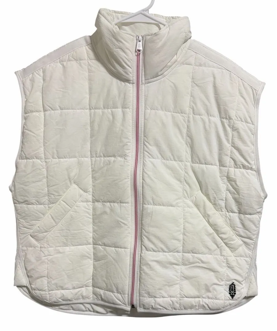 Free People Movement Pippa Packable Puffer Vest White Women's Size Medium