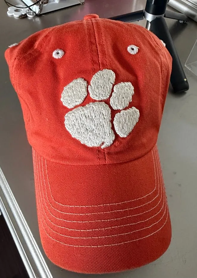 Clemson Tigers Embroidered Paw Graphic Baseball Cap