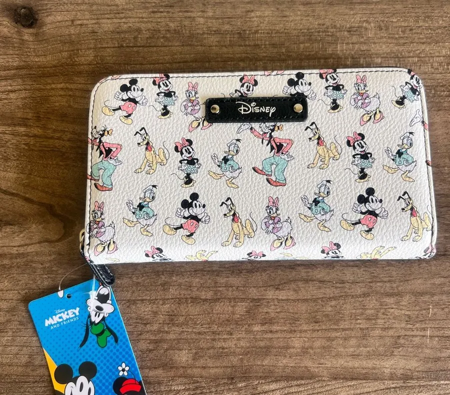 Disney Mickey and Friends Wallet Wristlet NEW