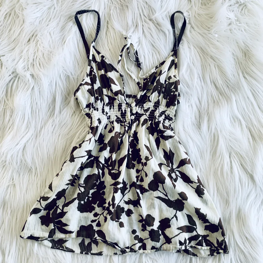 Abercrombie & Fitch Floral Babydoll Tank Top