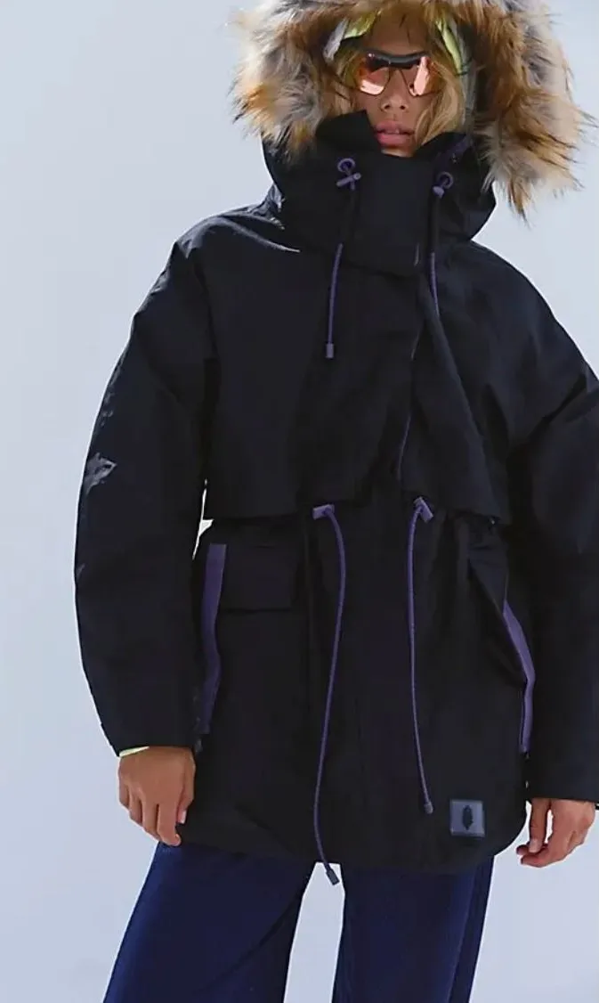 Free People Cloud Cover Systems Outer Shell Jacket Size XL Parka Ski Snow Jacket