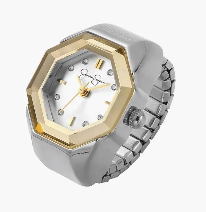 Jessica Simpson elastic ring watch