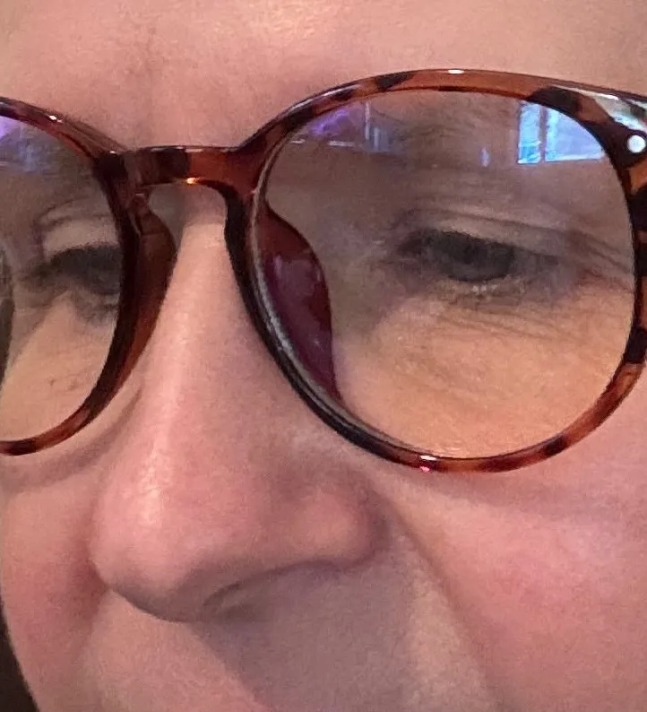 Round Tortoiseshell blue light Eyeglasses Frames - Brown