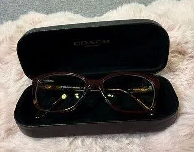 Women's Coach Eyeglasses Brown Tortoise Size 54-16-140