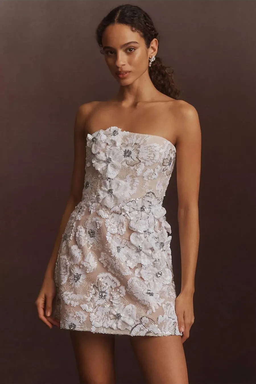 Helsi Anthropologie Dress Structured Floral Mini