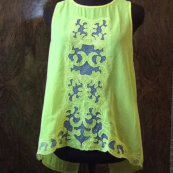 Silk blend Embroidered cover up lace top