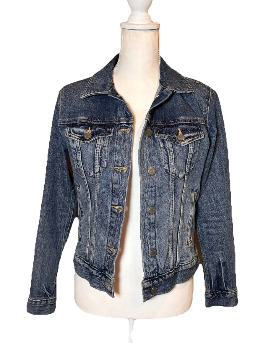 Lucky Brand Denim Jacket Womens XS Classic Trucker Medium Wash
