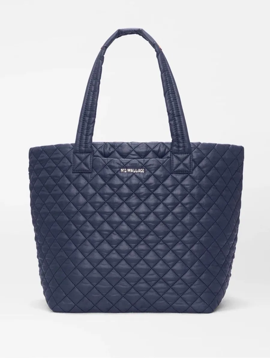 MZ Wallace Quilted Tote in Navy