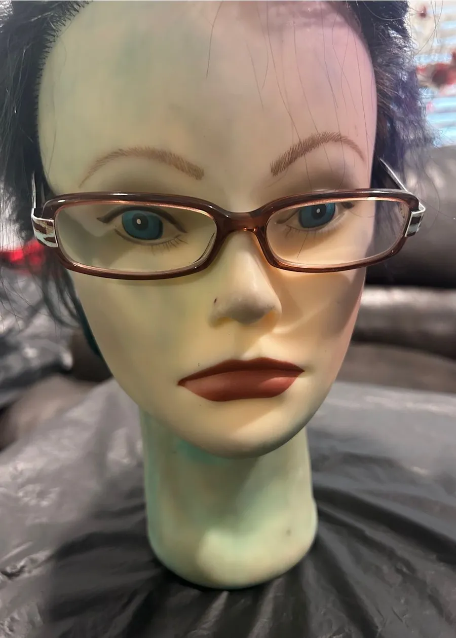 Christian Dior Women's Brown Rectangular Glasses