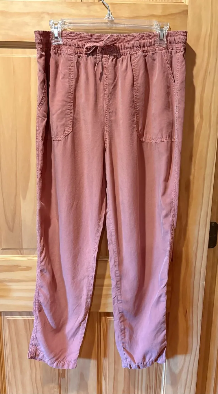 Thread & Supply drawstring jogger pants dusty pink rose women’s L Size L