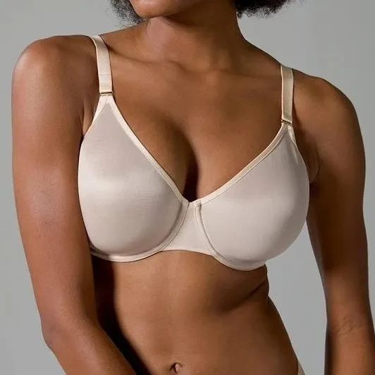 Soma Unbelievable Minimizer Unlined Underwire Bra Pale Sand Nude Size 40G