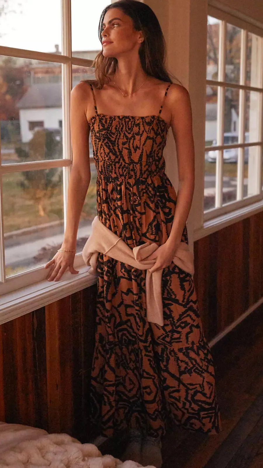 Smocked Sleep Maxi Dress