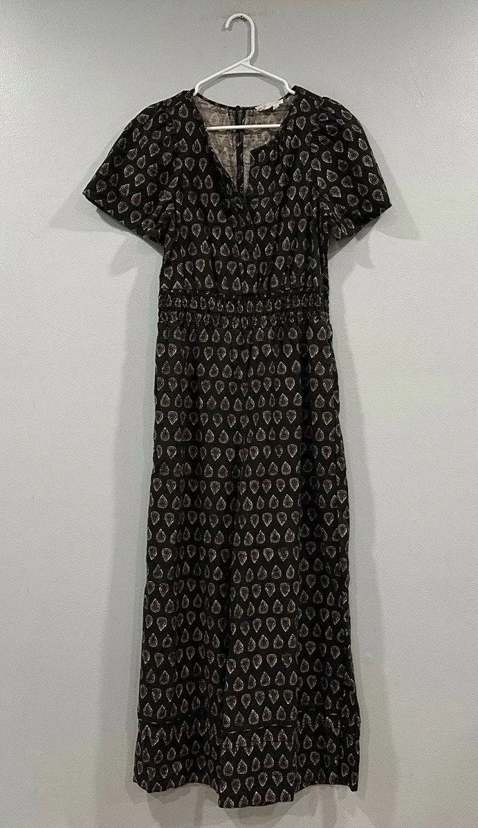 by Anthropologie Women’s Somerset Jumpsuit Wide Leg Paisley Small S