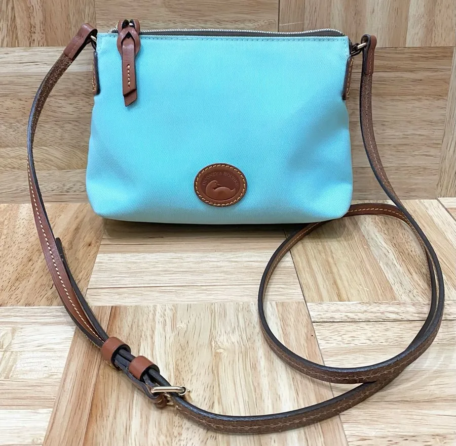 DOONEY & BOURKE Nylon Crossbody Pouchette Bag in Light Blue