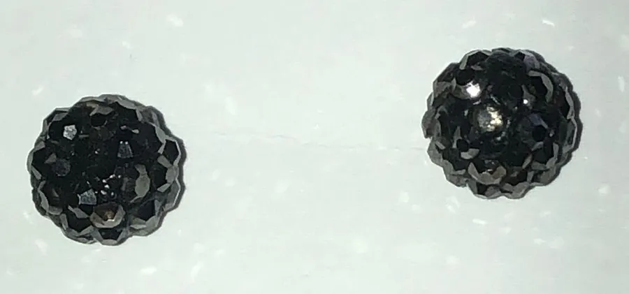 Elegant Black Rhinestone Dainty Boho Stud Earrings