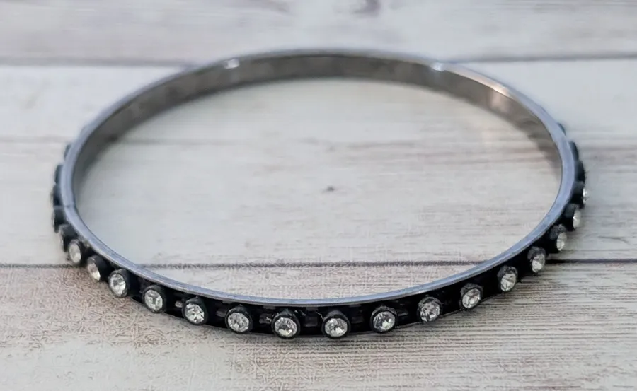 Vintage Bracelet with Clear Gems