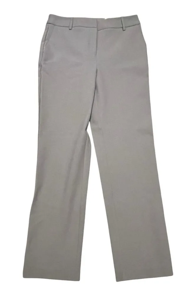 Rachel Zoe Light Gray Straight-Leg Trousers