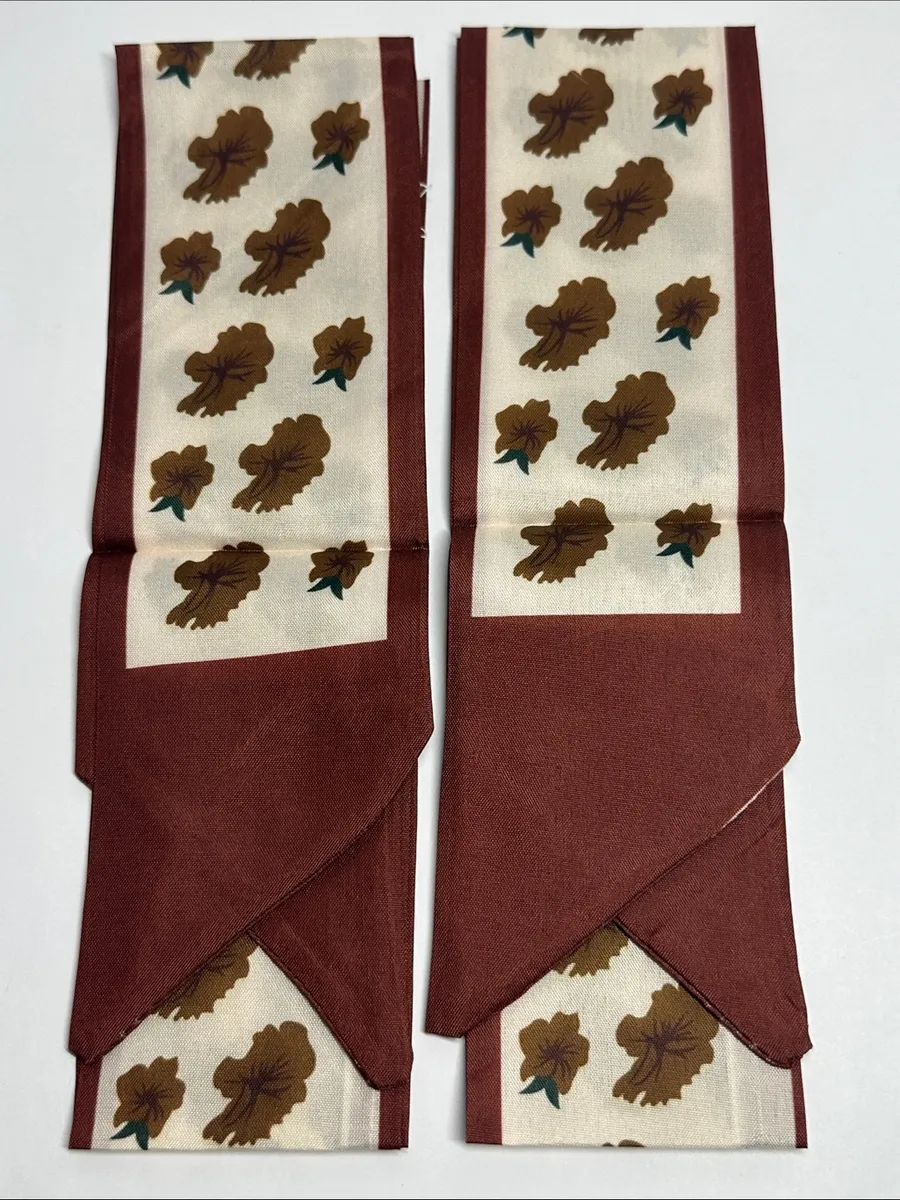 Two Thin Purse Scarves / Hair Bands / Scarves