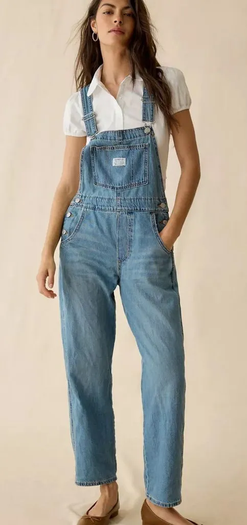 Levi’s Vintage Denim Overalls Straight Leg File Away Size Small