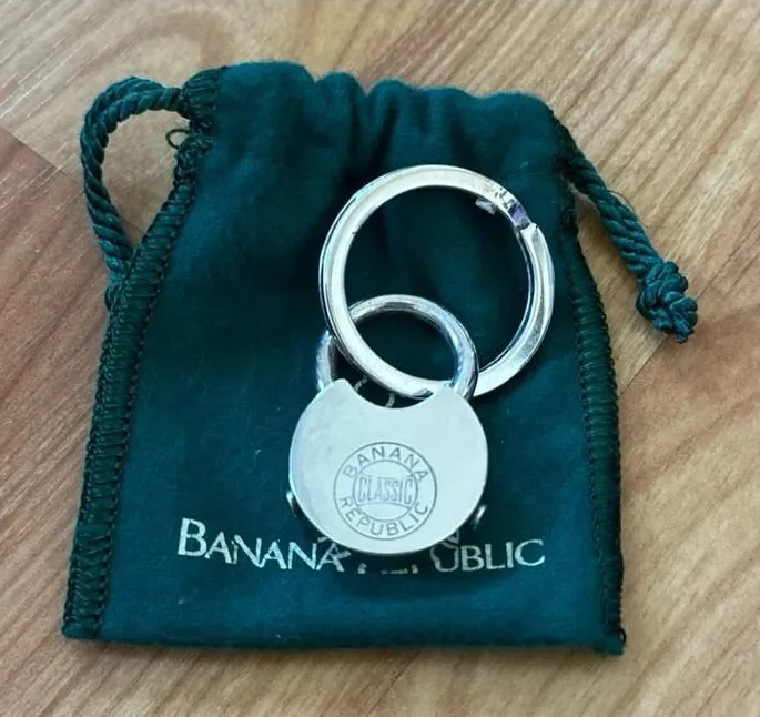 vintage Banana Republic keychain fob/bag charm